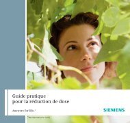 Guide pratique pour la réduction de dose - Siemens Healthcare
