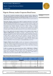 Nigeria: Primary market Corporate Bond Issues - Proshare