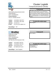 Cluster Logistik