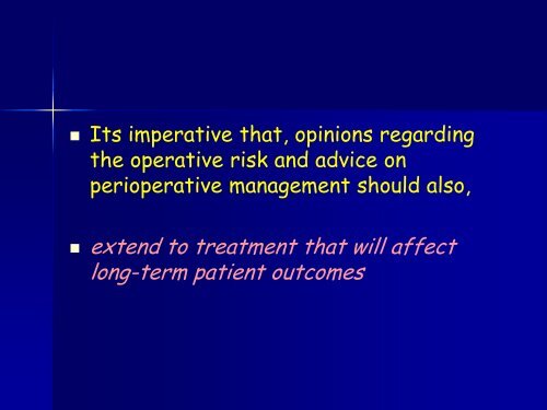 Perioperative cardiac risk assessment