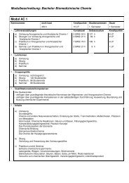 Modulbeschreibungen B. Sc. Biomed. Chemie