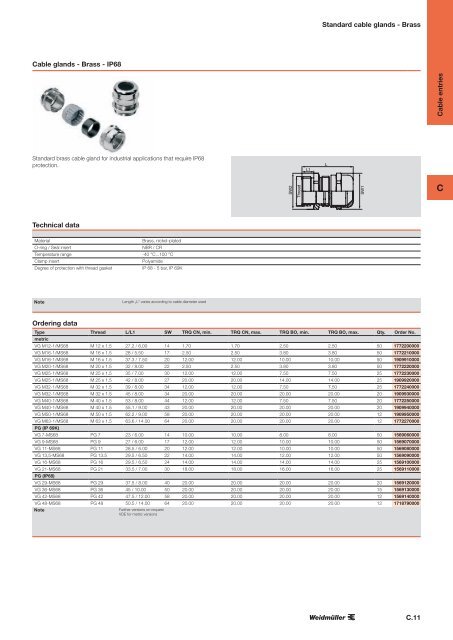 ÐÐ°ÑÐ°Ð»Ð¾Ð³ Weidmuller: Enclosures and Cable Glands