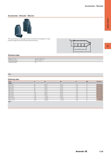 ÐÐ°ÑÐ°Ð»Ð¾Ð³ Weidmuller: Enclosures and Cable Glands