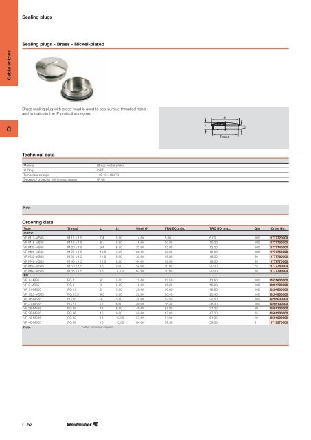 ÐÐ°ÑÐ°Ð»Ð¾Ð³ Weidmuller: Enclosures and Cable Glands