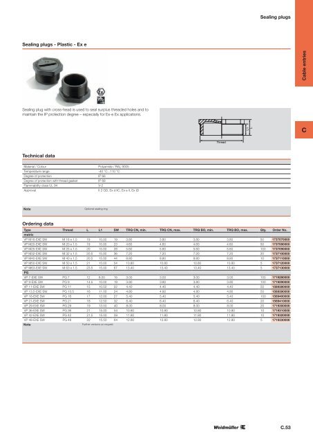 ÐÐ°ÑÐ°Ð»Ð¾Ð³ Weidmuller: Enclosures and Cable Glands