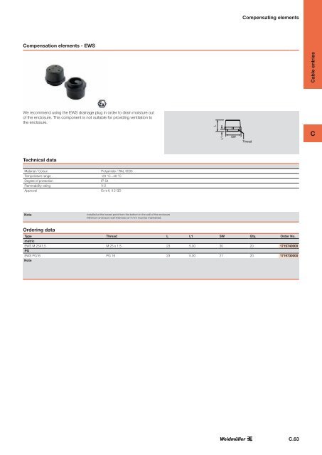 ÐÐ°ÑÐ°Ð»Ð¾Ð³ Weidmuller: Enclosures and Cable Glands