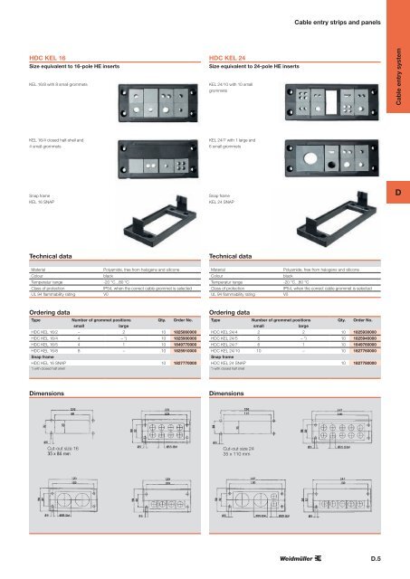 ÐÐ°ÑÐ°Ð»Ð¾Ð³ Weidmuller: Enclosures and Cable Glands