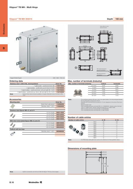 ÐÐ°ÑÐ°Ð»Ð¾Ð³ Weidmuller: Enclosures and Cable Glands