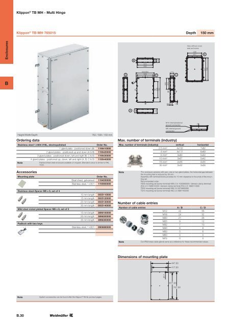 ÐÐ°ÑÐ°Ð»Ð¾Ð³ Weidmuller: Enclosures and Cable Glands