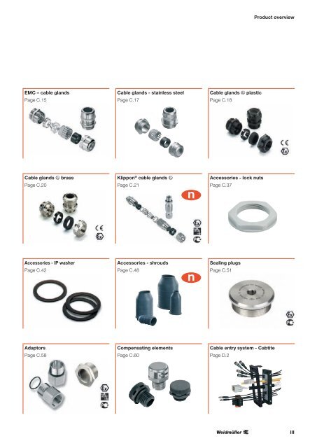 ÐÐ°ÑÐ°Ð»Ð¾Ð³ Weidmuller: Enclosures and Cable Glands