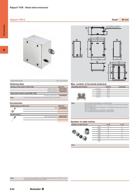 ÐÐ°ÑÐ°Ð»Ð¾Ð³ Weidmuller: Enclosures and Cable Glands