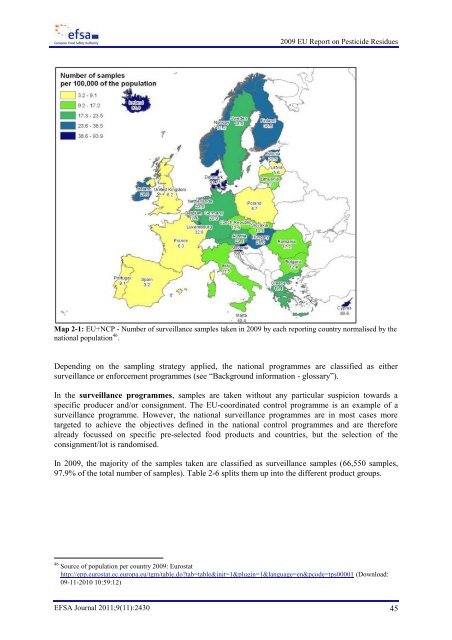 EFSA 2009 Annual report on pesticide residues - PAN Europe