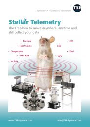 Stellar Telemetry - Implantable animal telemetry ... - TSE Systems