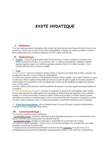 KYSTE HYDATIQUE