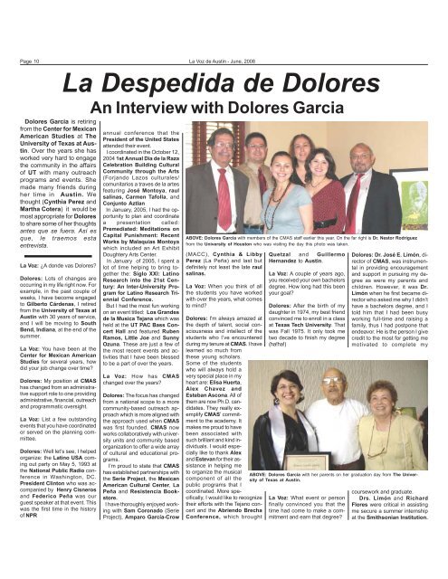 La Voz de Austin June, 2008.pmd - La Voz Newspapers
