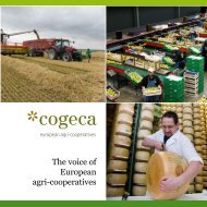 The voice of European agri-cooperatives - Copa-Cogeca