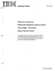 (1130 LP-MOSS) (1130-CO-16X) - All about the IBM 1130 ...
