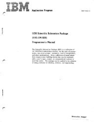 1130 Scientific Subroutine Package - All about the IBM 1130 ...