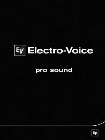 Electro Voice Catalog (pdf) - Av.loyola.com