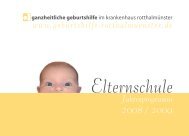 Elternschule - Ganzheitliche Geburtshilfe im Krankenhaus ...
