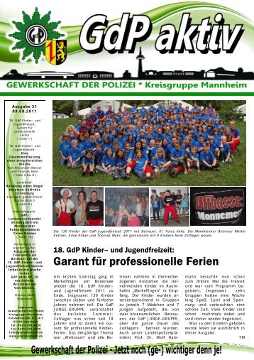Publisher GdP aktiv 2011-08-09.pub - GdP Mannheim