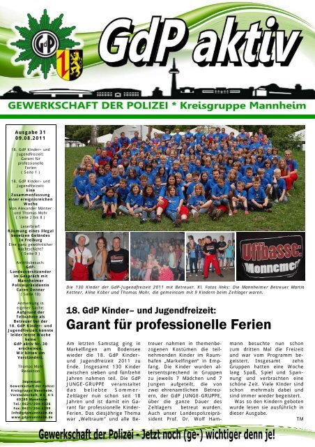Publisher GdP aktiv 2011-08-09.pub - GdP Mannheim