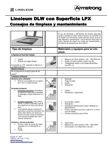 Mantenimiento - Armstrong