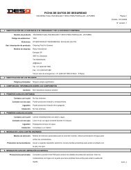FICHA DE DATOS DE SEGURIDAD - DESQ International