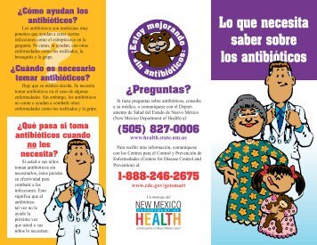 Spanish Brochure 10/03 - New Mexico Department of Health