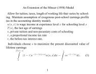 25) Extension of Mincer Model