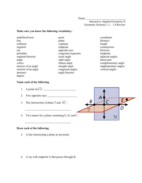 Sections 1 1 A A A 1 4 Review Sections 1 1 A A A 1 4 Review