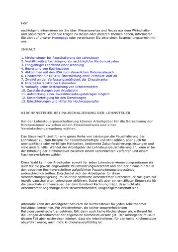 Steuer-Newsletter Juni 2013 - Dellbrügger & Beck ...