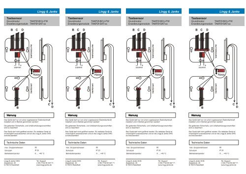 Lingg & Janke Tastsensor BBCCDD Lingg & Janke Tastsensor ...