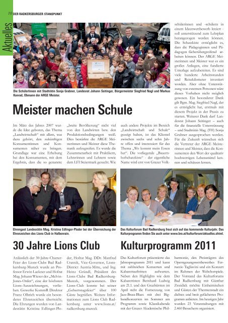 Radkersburger Standpunkt - Ausgabe 05/2010 - Steirische Volkspartei