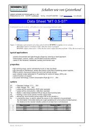 Data Sheet MT0.5-ST - EDISEN SENSOR SYSTEME