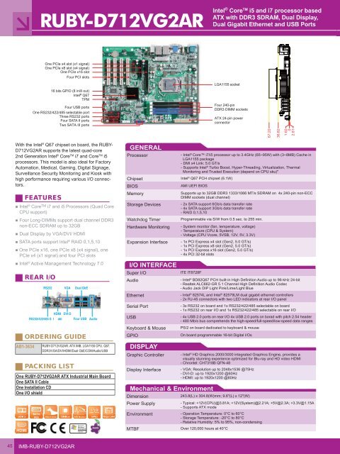 ROBO-8779VG2AR Intel® CoreTM 2 Quad processor ... - IPC2U