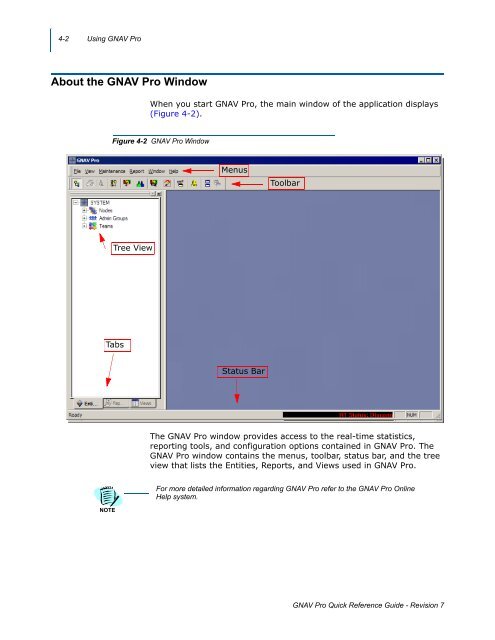 GNAV Pro Quick Reference Guide - NEC Corporation of America