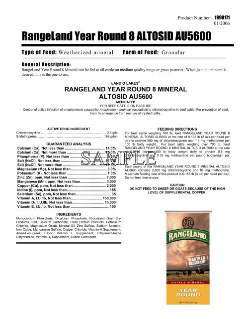 Rangeland Year Round 8 Altosid Au5600 Beeflinks