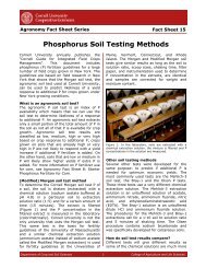 Phosphorus Soil Testing Methods - Cornell University Nutrient ...