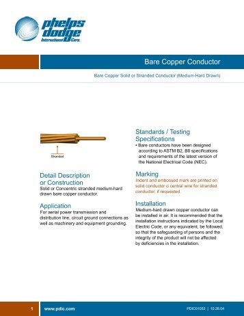 Bare Copper Conductor