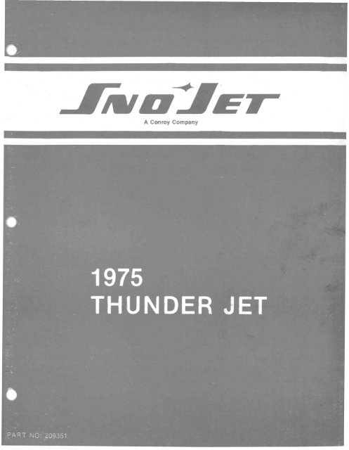 1975 Thunderjet - Vintage Snow