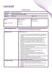 Job Description Template - Nominet