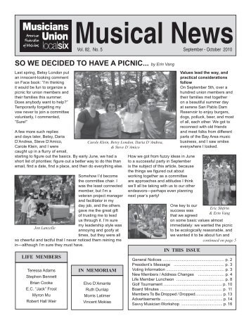 Musical News September - October 2010.indd - Musicians Union ...