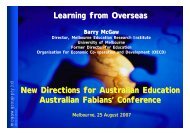 Learning from Overseas - Australian Fabian Society
