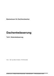 Dachentwässerung - Friedrich-Datentechnik