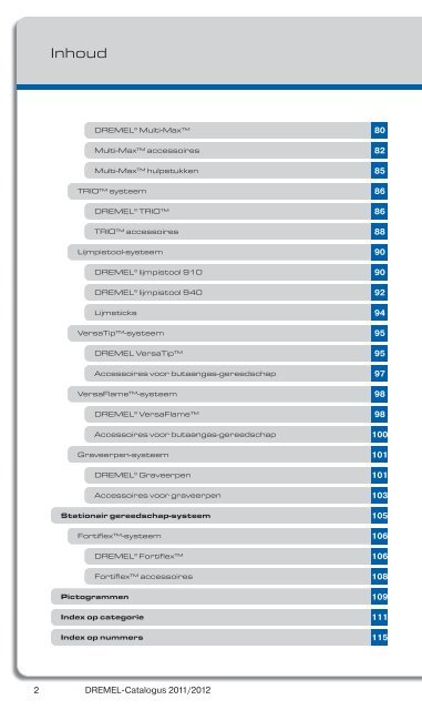 Catalogus 2011/2012 - Dremel