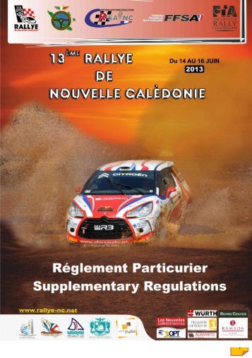 Règlement particulier / Supplementary regulations - Rallye de ...