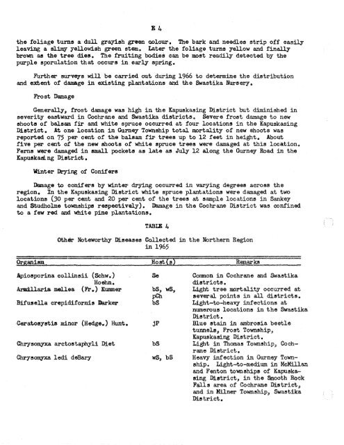 Forest Insect and Disease Survey; Ontario, 1965 - NFIS