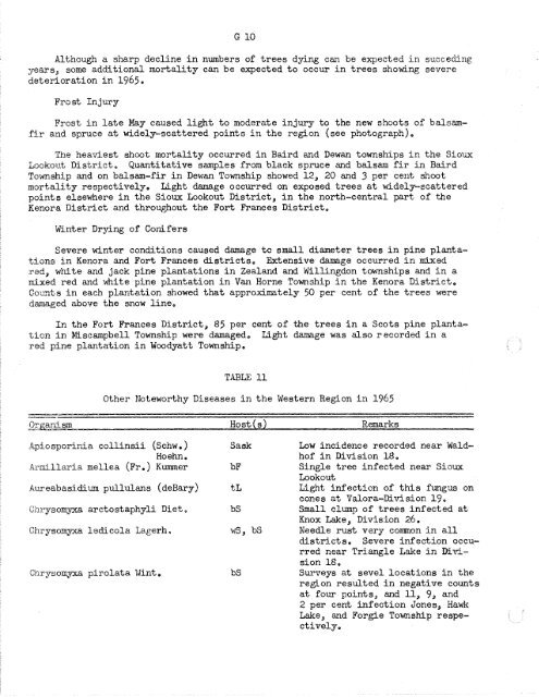 Forest Insect and Disease Survey; Ontario, 1965 - NFIS