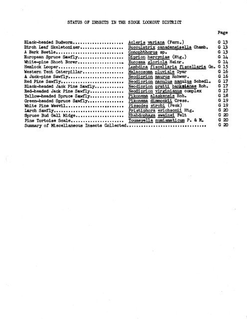 Forest Insect and Disease Survey; Ontario, 1965 - NFIS